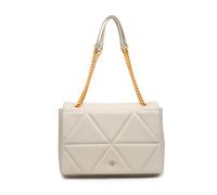 Jfy Flap Metal Chain Handle Shoulder Bag In Off White Off White