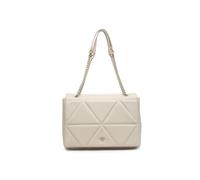 Jfy Flap Metal Chain Handle Shoulder Bag In Off White Off White One Size
