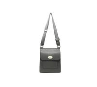 JFY Flap Metal Twist Lock Clasp Cross Body Bag (Dark Grey)