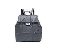 JFY Flap Quilted Pattern Twist Metal Lock Backpack