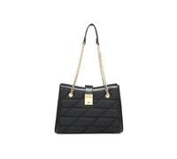 JFY Golden Chain Handle Flap Lock Tote Bag
