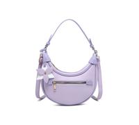 Jfy Half Moon Shape Flower Charm Zip Top Grab Bag In Purple Purple One Size