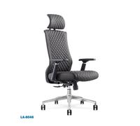 Jfy High-Back Quilted Faux Leather Swivel Chair With Reclining Backrest In Black Black One Size