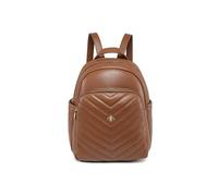 JFY Metal Bee Quilted Chevron Pattern Backpack (Brown)