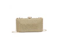 Jfy Metal Clasp Double Side Diamante Bag In Gold Gold One Size