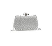 JFY Metal Clasp Double-Side Diamante Bag (Silver)