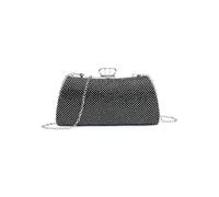 JFY Metal D Clasp Double Side Diamante Bag (Black)