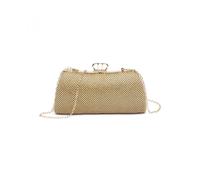 Jfy Metal D Clasp Double Side Diamante Bag In Gold Gold One Size