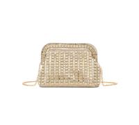 Jfy Multi Type Rhinestones Double Side Diamante Clutch Bag In Gold Gold