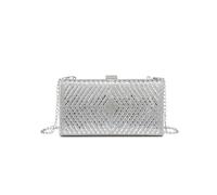 JFY Patterned Single Side Diamante Clutch Bag