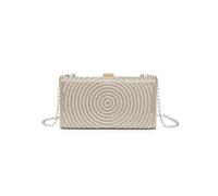 JFY Perals On The Front Single Side Diamante Clutch Bag