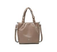 JFY Pleated Top Handle Zip Closure Tote Bag (Dusty Pink)