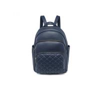 Jfy Quilted Check Pattern Backpack In Navy Navy