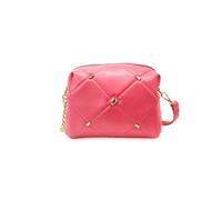 Jfy Quilted Check Pattern Diamante Details Cross Body Bag In Fuchsia Fuchsia One Size