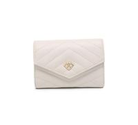 JFY Quilted Pattern Zipped Compartment Purse/Wallet (Beige)