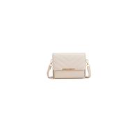 Jfy Quited Chevron Pattern Zip Around Front Pocket Cross Body Bag In Beige Beige