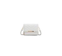Jfy Quited Chevron Pattern Zip Around Front Pocket Cross Body Bag In Light Grey Light Grey