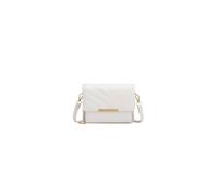 Jfy Quited Chevron Pattern Zip Around Front Pocket Cross Body Bag In White White