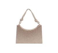 JFY Rhinestone Embedded Knots Top Handle Diamante Clutch Bag (Rose Gold)