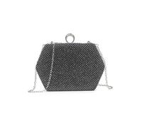JFY Ring Clasp Double Side Diamante Bag (Black)