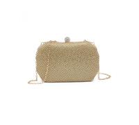 Jfy Ring Clasp Double-Side Diamante Bag In Gold Gold One Size