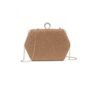 Jfy Ring Clasp Double Side Diamante Bag In Rose Gold Rose Gold One Size