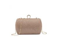 Jfy Ring Clasp Double-Side Diamante Bag In Rose Gold Rose Gold One Size