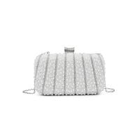 JFY Single Side Pearl Bag With Diamante (Silver)