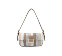 Jfy Striped Colour Block Pattern Flap Shoulder Bag In Camel Camel One Size