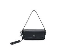 Jfy Studded Flap Magnetic Button Clasp Grab Bag/ Cross Body Bag In Black Black