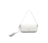 Jfy Studded Flap Magnetic Button Clasp Grab Bag/ Cross Body Bag In Off White Off White One Size