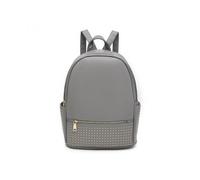 Jfy Studded Zip Pocket Backpack In Dark Grey Dark Grey