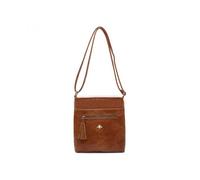 Jfy Tassel Bee Badge Messenger Bag/ Cross Body Bag In Brown Brown One Size