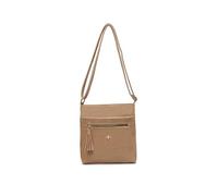 JFY Tassel Bee Badge Messenger Bag/Cross Body Bag (Khaki)