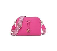JFY Three Zipped Sections Canvas Strap Cross Body Bag