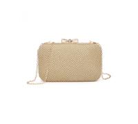 Jfy Tie Clasp Double-Side Diamante Bag In Gold Gold