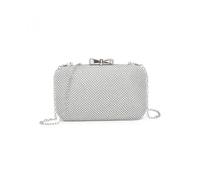 Jfy Tie Clasp Double-Side Diamante Bag In Silver Silver