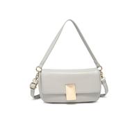 Jfy Top Handle Flap Cross Body Bag In Grey Grey