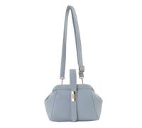 Jfy Top Handle Flap Kiss Clasp Twist Lock Closure Cross Body Bag In Light Grey Light Grey