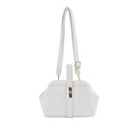 Jfy Top Handle Flap Kiss Clasp Twist Lock Closure Cross Body Bag In Off White Off White One Size