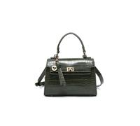 Jfy Top Handle Flap Twist Lock Tassel Charm Grab Bag In Green Green