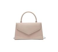 JFY Top Handle Patent Clutch Bag (Beige)