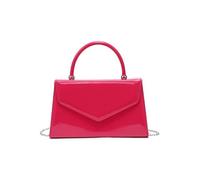 JFY Top Handle Patent Clutch Bag (Fuchsia)