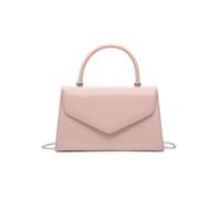 Jfy Top Handle Patent Clutch Bag In Pink Pink