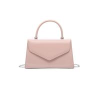 JFY Top Handle Patent Clutch Bag (Pink)