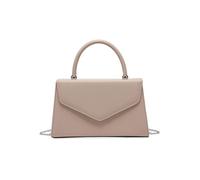 JFY Top Handle Pu Clutch Bag (Beige)