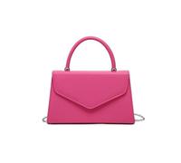 JFY Top Handle Pu Clutch Bag (Fuchsia)