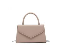 Jfy Top Handle Pu Clutch Bag In Beige Beige One Size