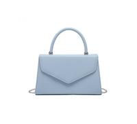 Jfy Top Handle Pu Clutch Bag In Blue Blue