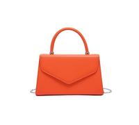 JFY Top Handle Pu Clutch Bag (Orange)
